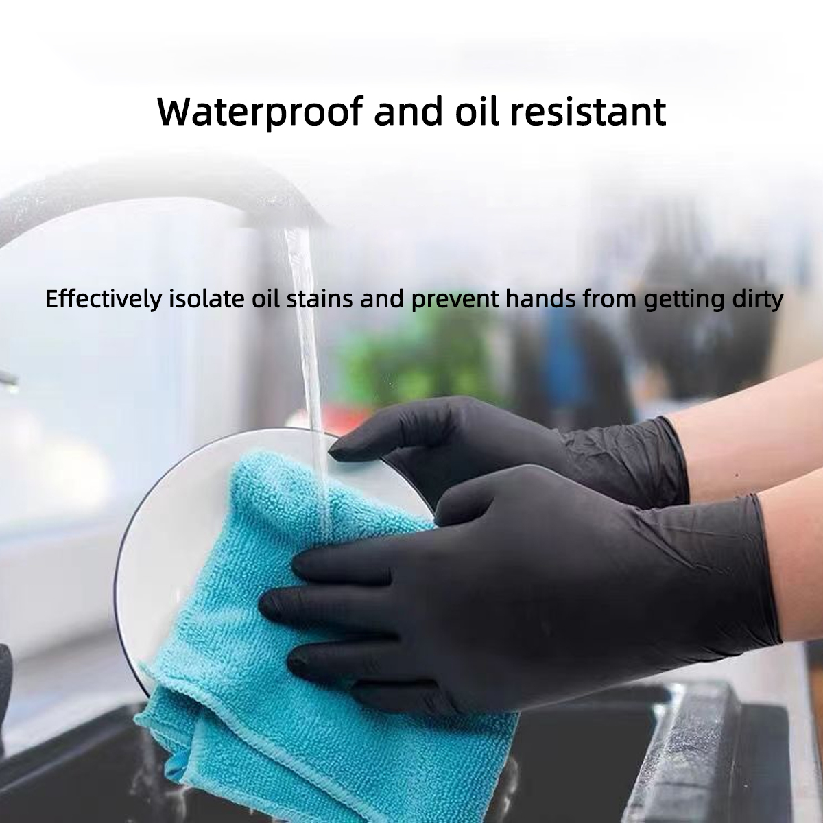 20/50/100pcs Black Vinyl Glove - Rubber Glove Cleaning recension och pris