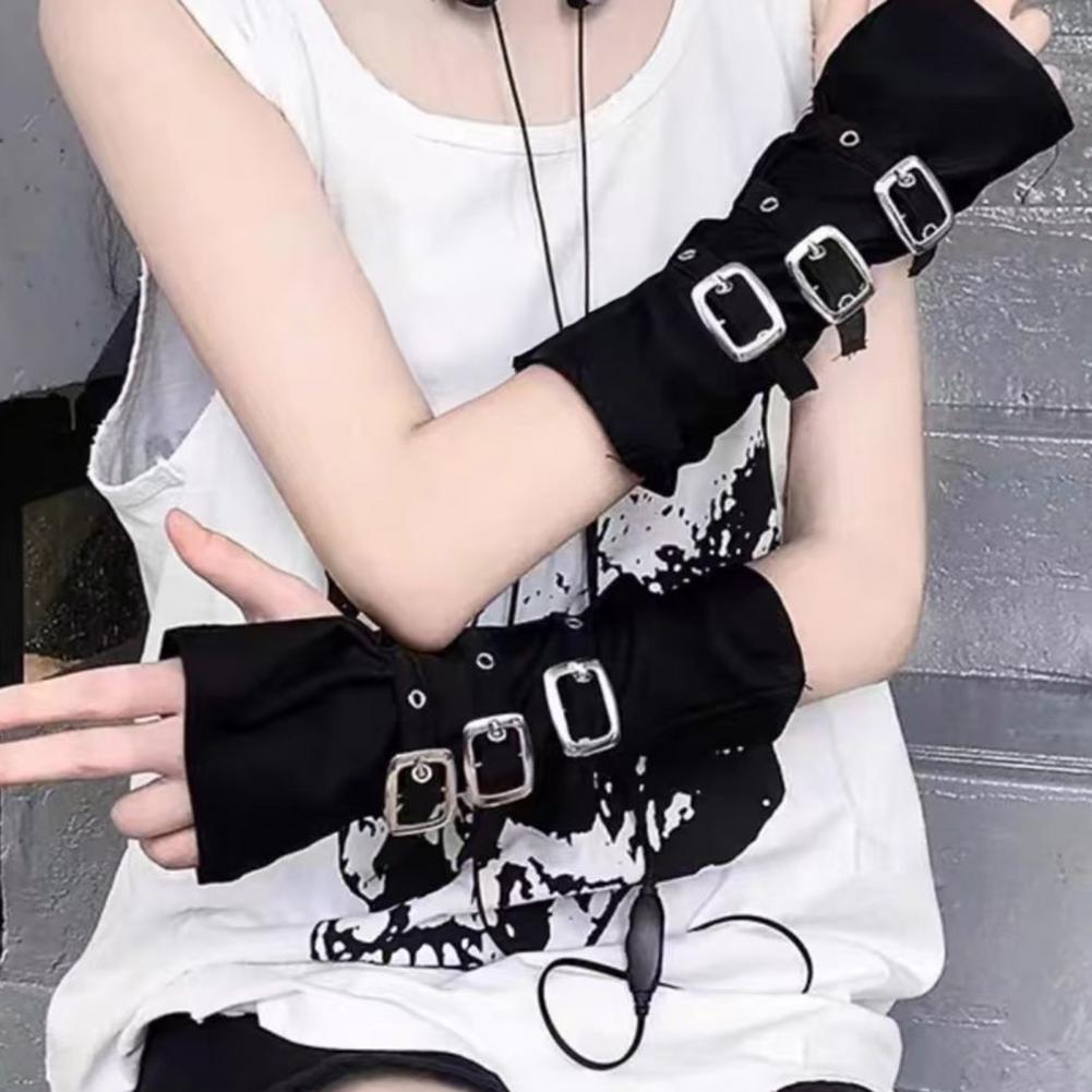 Goth Arm Warmers Fingerless Gl - Fingerless Glove Knit recension och pris