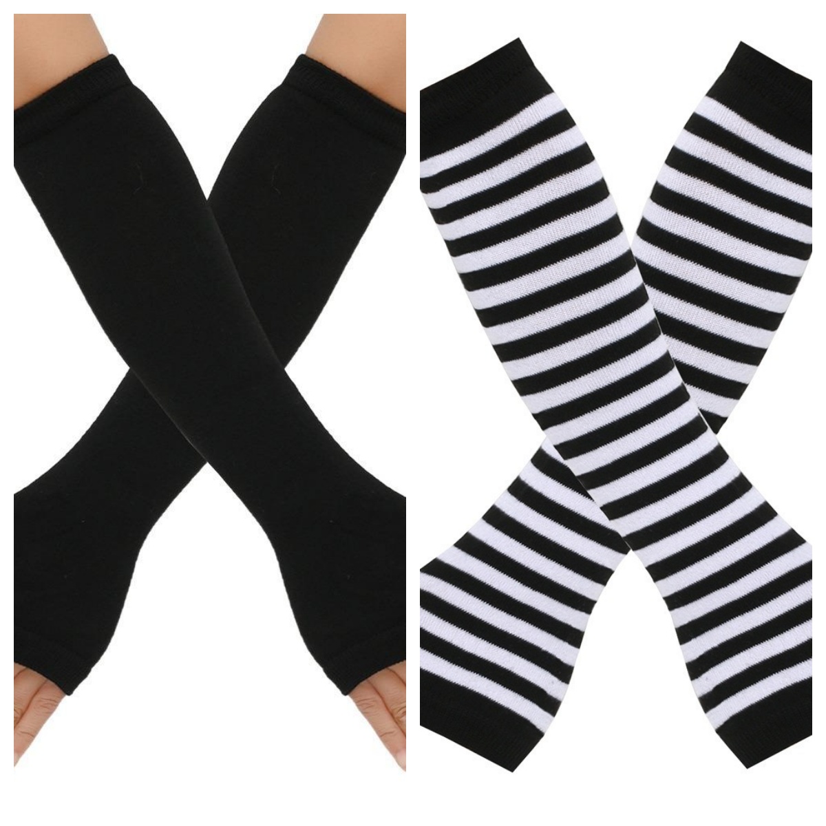2pairs Warmer Knitted Long Fin - Fingerless Glove Knit recension och pris